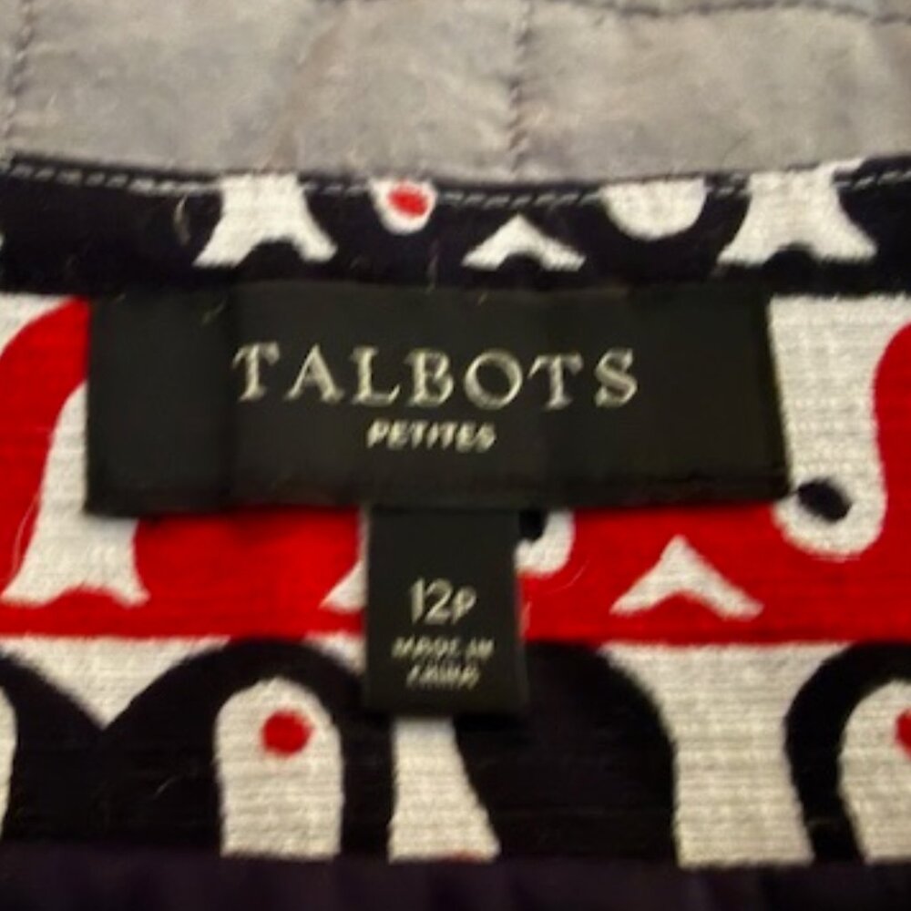 Talbots Petite Fish Pattern Mini Skirt - Picture 3 of 3